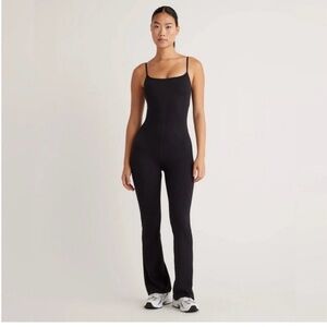 Quince ultra-form kick flare jumpsuit